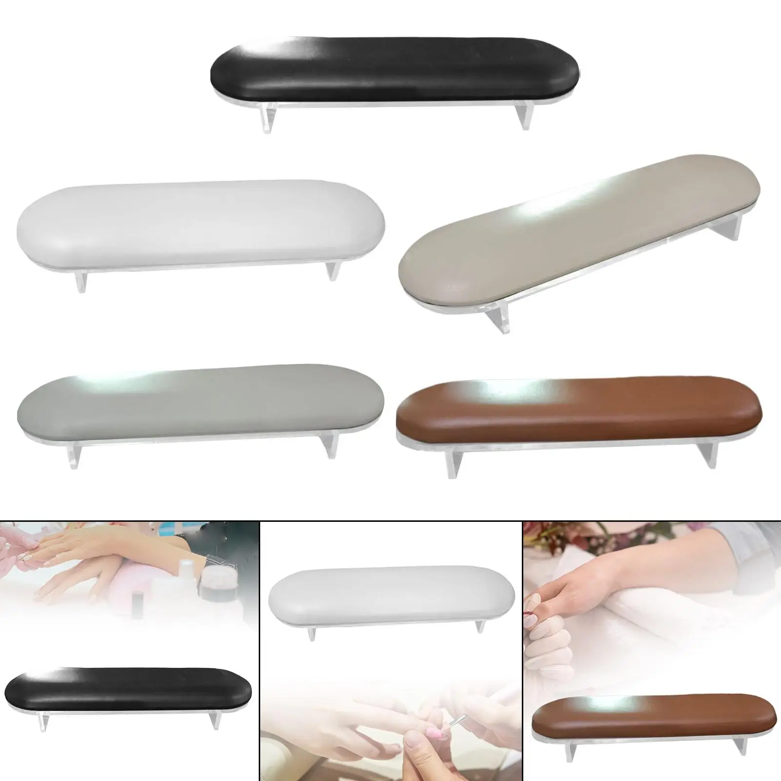 بو الجلود المهنية مسمار الذراع وسادة بقية ، اليد مستقرة للأظافر ، ديي