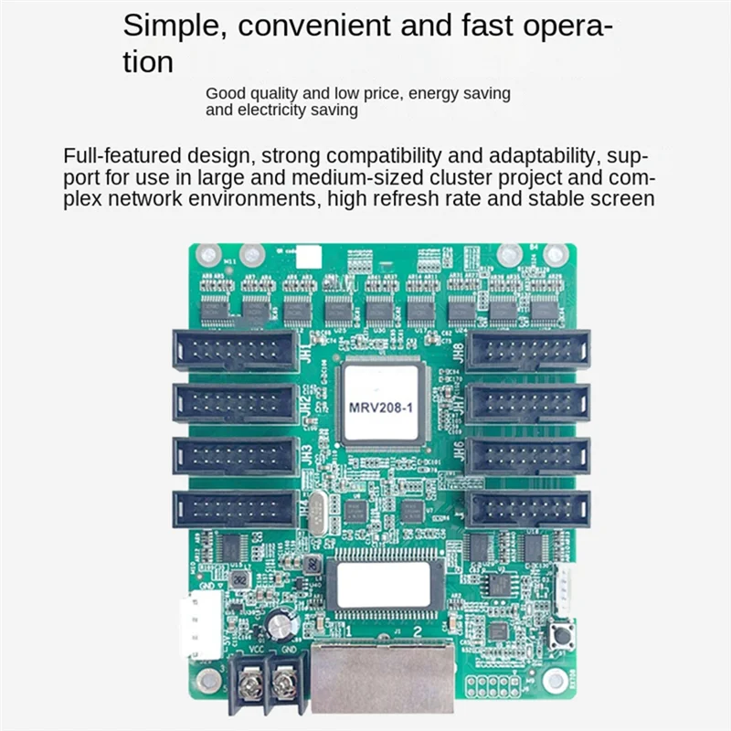 MRV208-1 Receiving Card HBU75E Full-Color LED Video Screen Receiving Card Video Motherboard Receiving Card