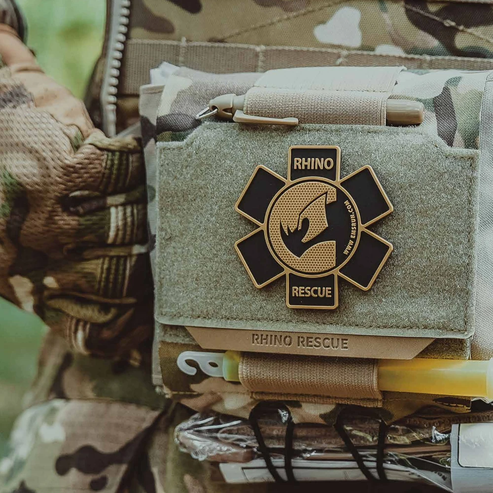 RHINO RESCUE – pochette médicale tactique Molle, sac IFAK horizontal, trousse de premiers soins à dégagement rapide pour gilet de ceinture en plein air