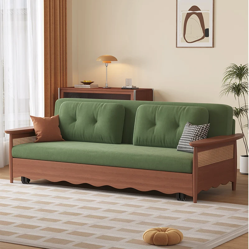 #Modern minimalist sofa bed, suitable for small spaces, cat-proof, high-density foam cushions, easy to move, suitable for  rooms
