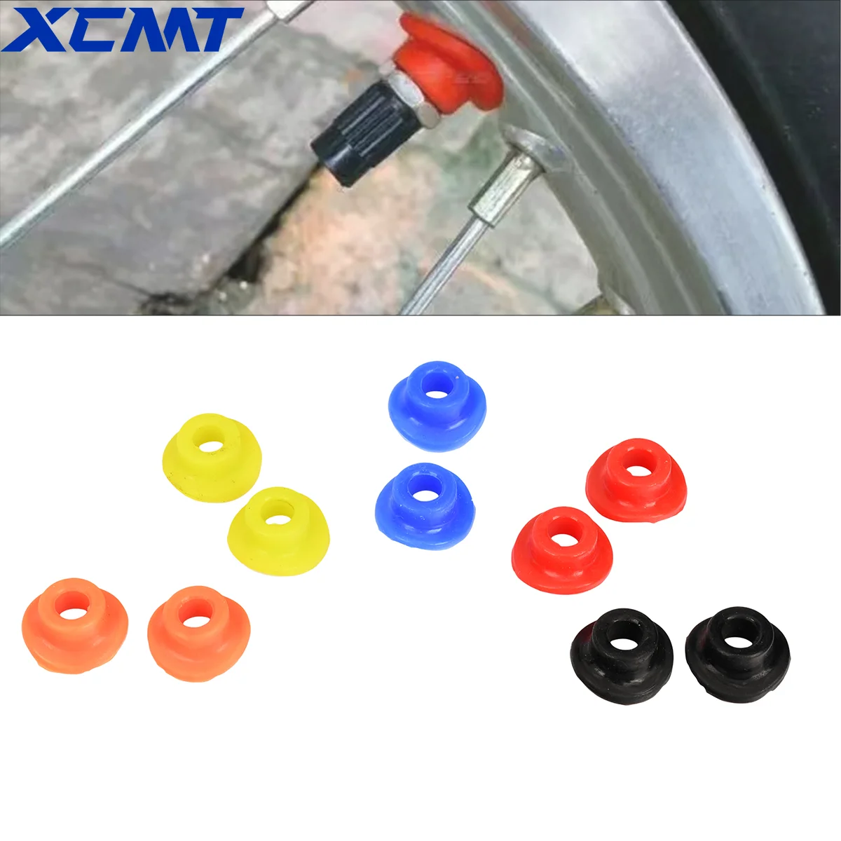 Silicone Valve Mouth Washers Gasket for Dirt Bike Pit Bike Motorcycle Motocross Universal EXC SXF CRF YZF RMZ KLX YZ 250 350 450