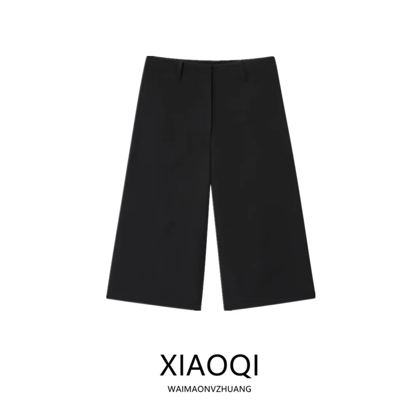 

Новое поступление осени 2025 года, повседневные широкие брюки, женские универсальные брюки для отдыха на работу, l талия, другой материал