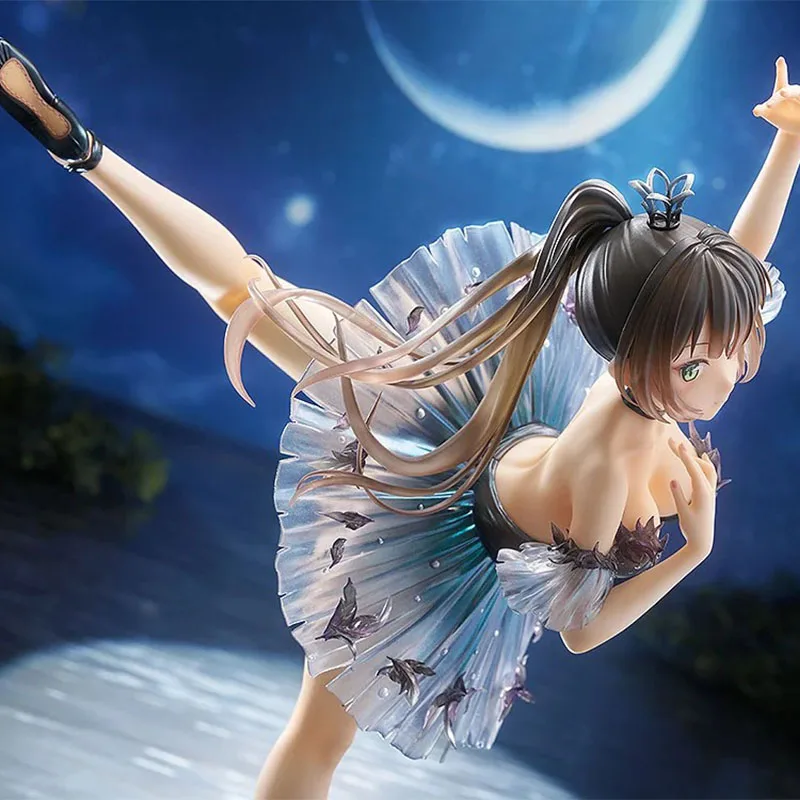 Stock Original WAVE Dream Tech Black Swan Girl PVC 30CM figura de acción de Anime muñecas de modelos coleccionables estatuilla ornamento regalo