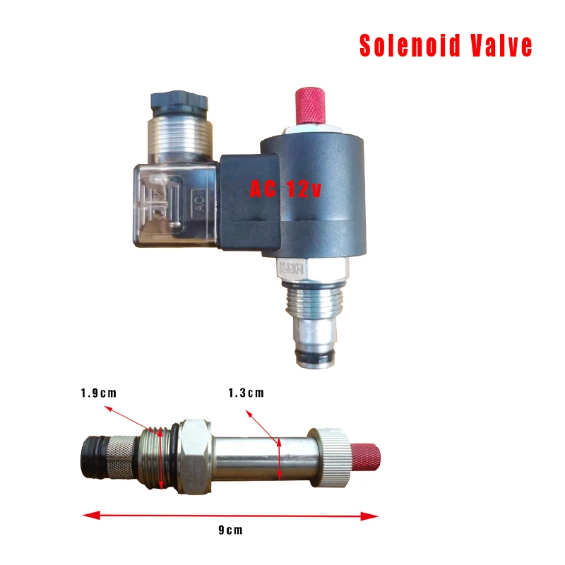 Normally closed solenoid cartridge valve for Lift hydraulic plate accessories pressure maintaining valve unloading valveDC AC