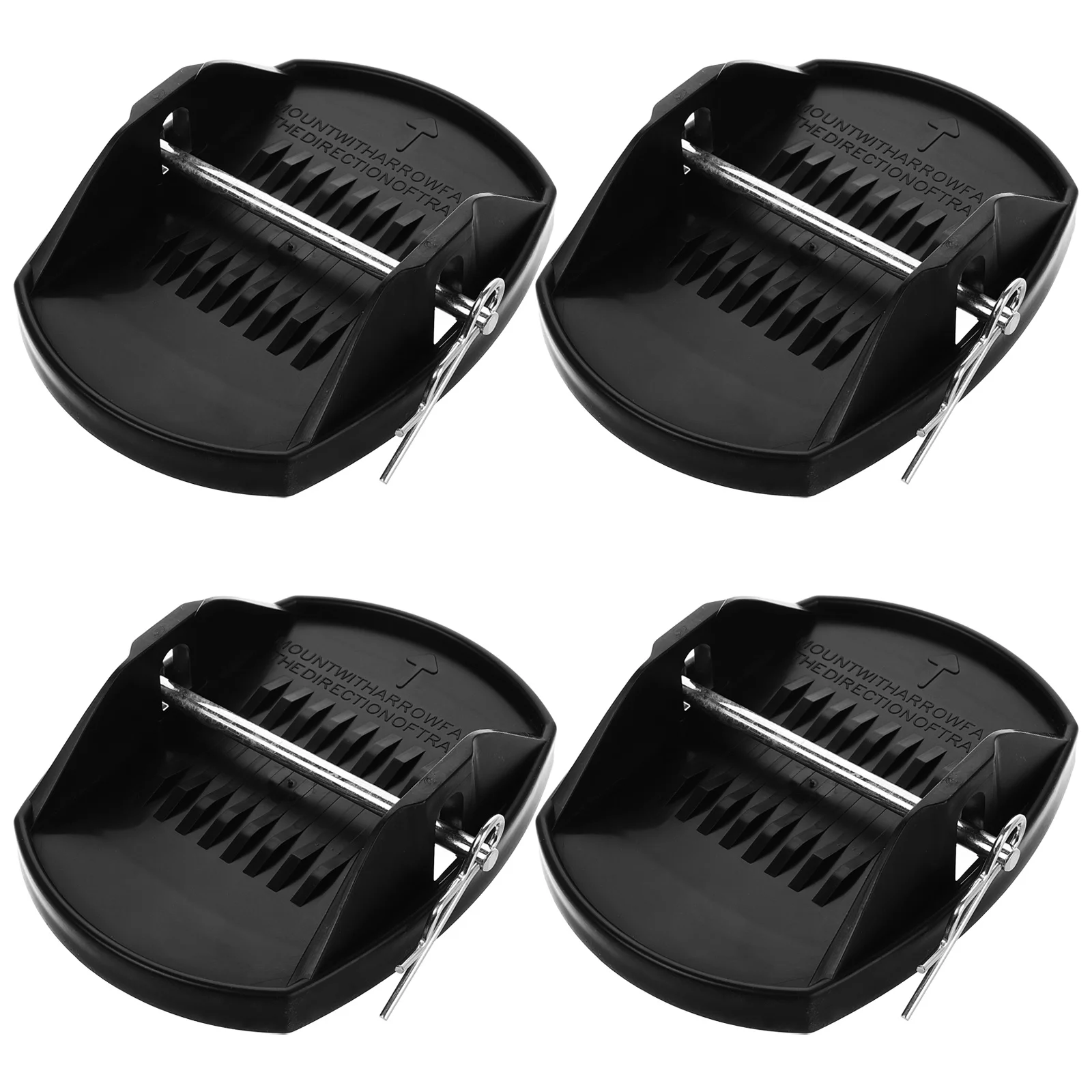 

4pcs Rv Jack Pads Heavy Duty Polypropylene Anti-Slip Leveling Blocks For Camper Trailer Motorhome Stabilizer Support Tire Base