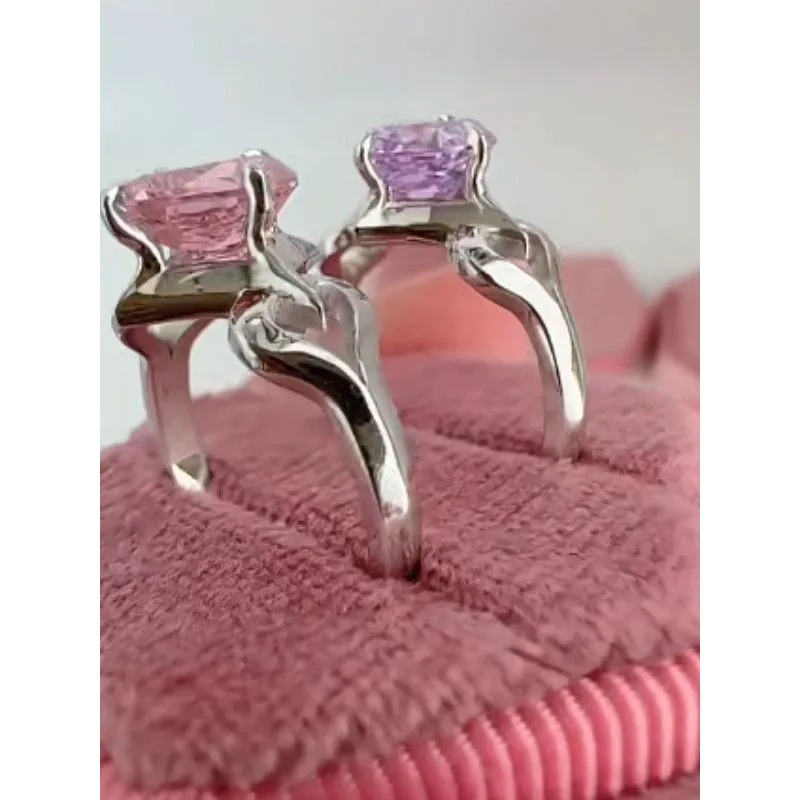 Cute Cyrene Rings Game Honkai：Star Rail Opening Adjusts Trendy Fashion Engagement Ring Jewelry Women's Ring Cosplay Doujin Gifts