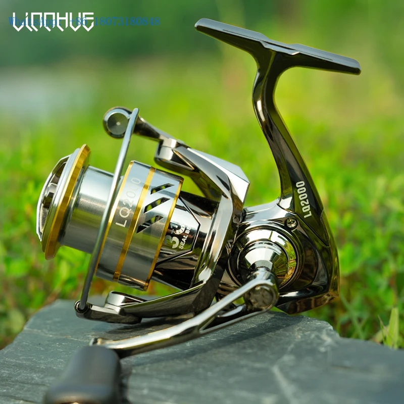 

Fishing Reel LQ1500-3000 Max Drag 10kg Shallow Spool Sea Water Spinning Reels Metal Handle Fishing Wheel