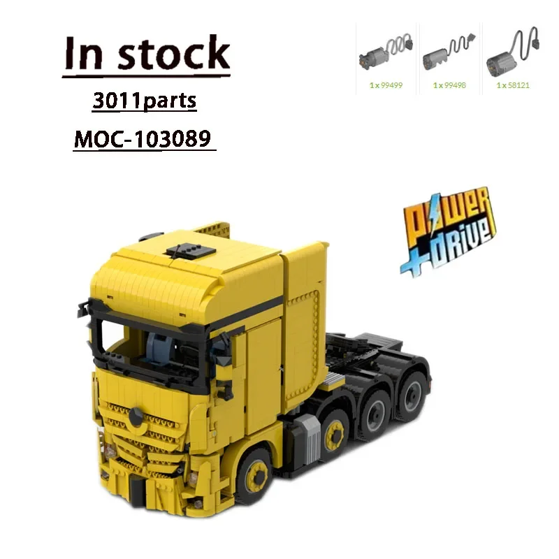 

MOC-103089Electric Remote Control SLT 8x4 Cargo Transport Truck Building Blocks3011 Parts Boy Birthday Building Blocks Toy Gifts