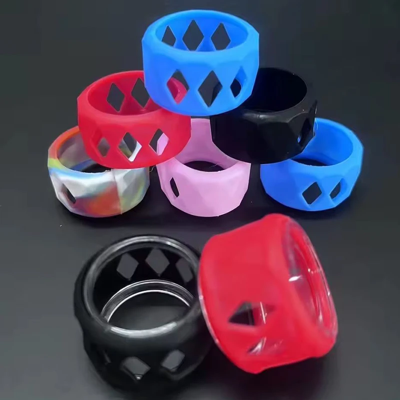 1 шт. 25-мм силиконовый защитный противоскользящий ремешок-кольцо для аксессуаров к стеклянным трубкам-бакам