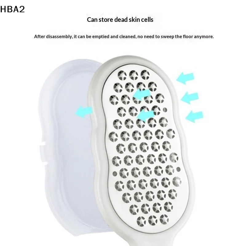 【H】Foot File Stainless Steel Rasp Anti-Splash,Heel Grater Hard Dead Skin Callus Remover Pedicure,Professional Foot Care Tools