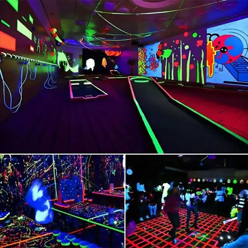UV Glow Cotton Tape Neon Gaffer Party Tape Safety Warning Neon Tape UV Tape Wedding Decorations Home Decorations