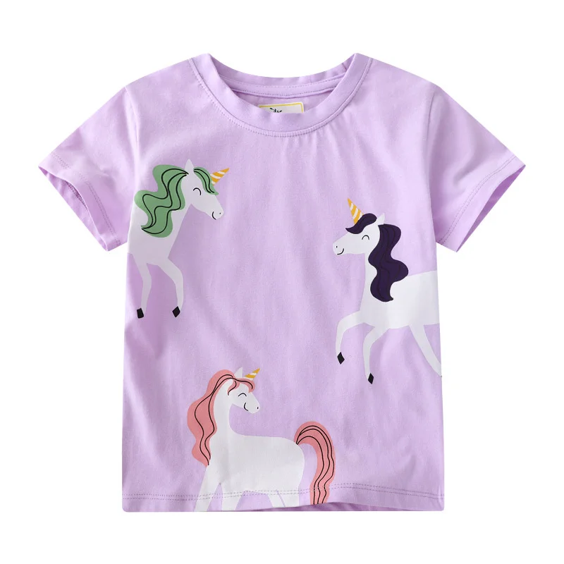 

Jumping Meters 2-7T Hot Cotton Summer Girls Tees Fruits Print Baby Tshirts Fashion Boys Girls Tops Hot Selling Toddler Clothes
