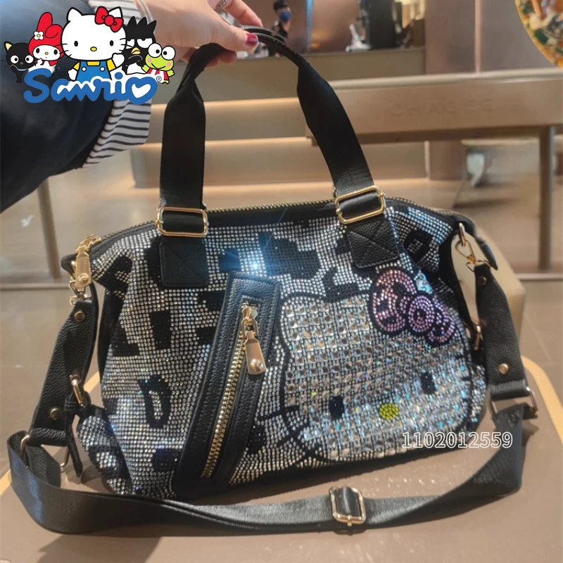 

Hello Kitty новая женская сумка с бриллиантами, модная тенденция, женская сумка через плечо с бриллиантами, женская сумка большой вместимости