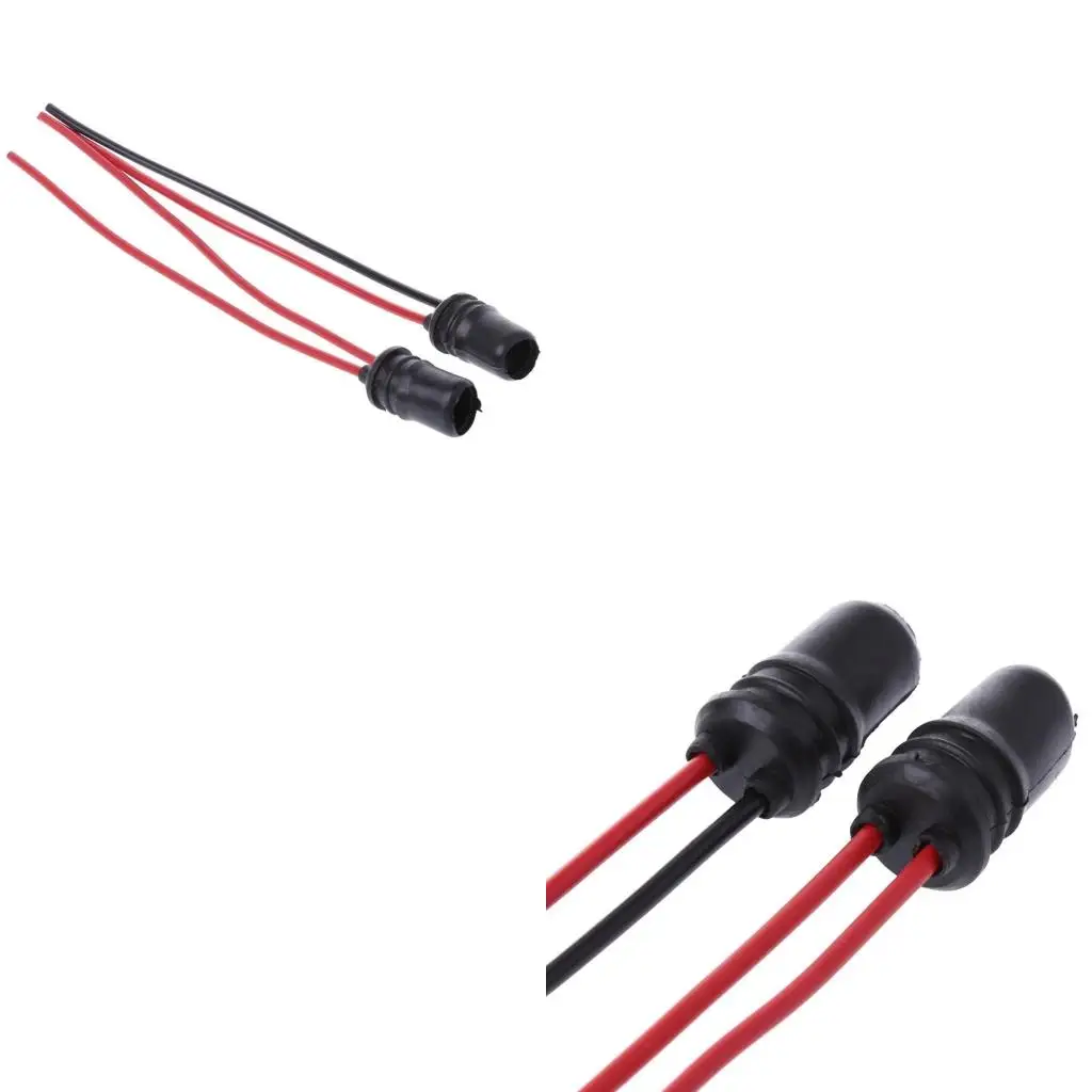  T10 W5W Light Bulb Socket Holder Car Truck Boat Soft Rubber Extension Connector