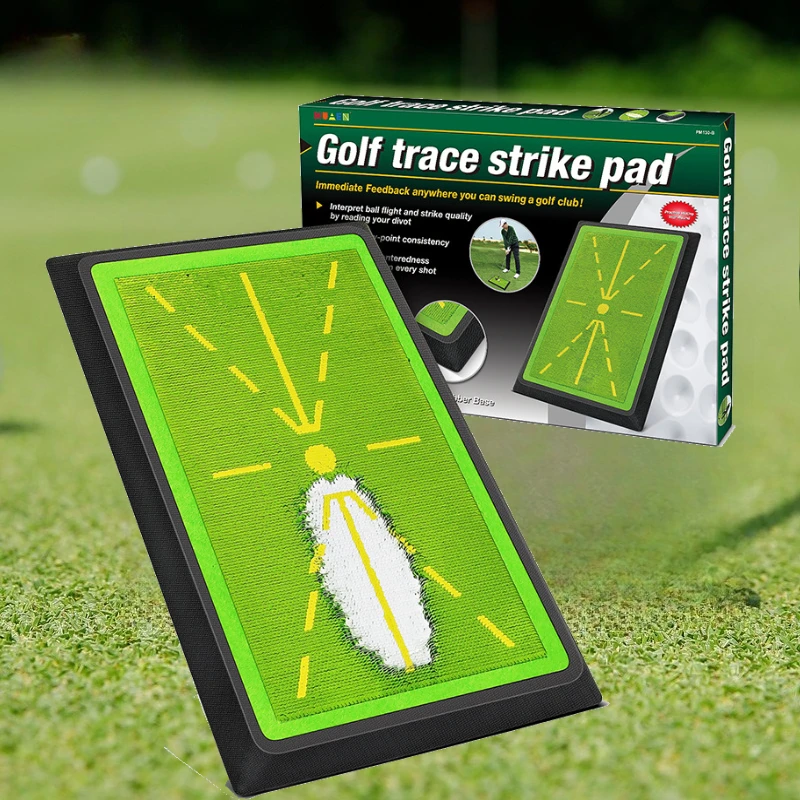 

Premium Golf Training Mat for Swing Detection Batting Ball Trace Swing Path Practice Pads
