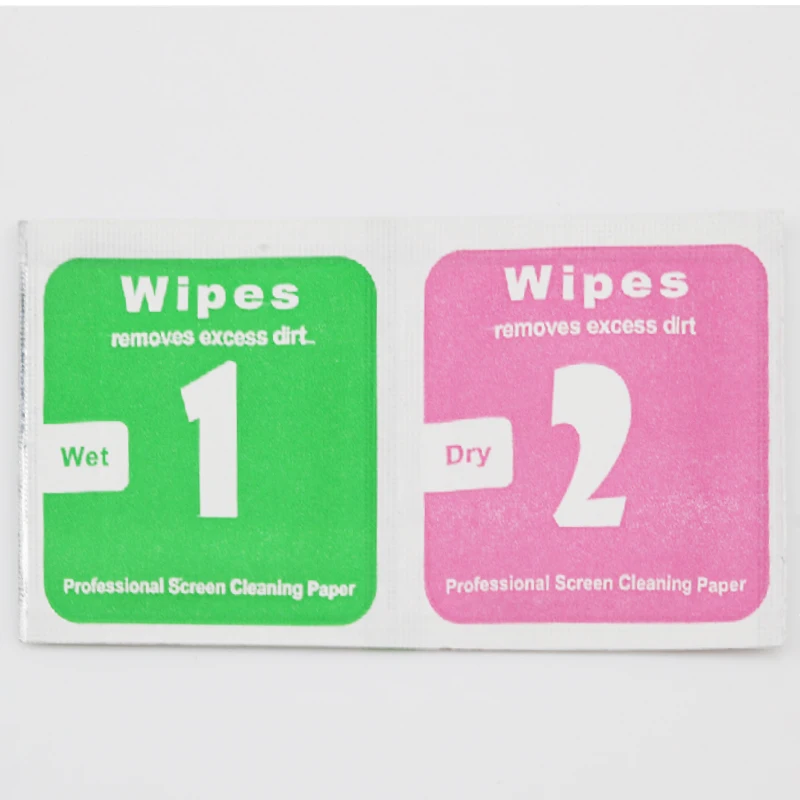 10-100pcs Camera Lens Phone LCD Screen Dust Removal Dry Wet Cleaning Wipes Papers Tempered Film Screen Cleaning Cloth