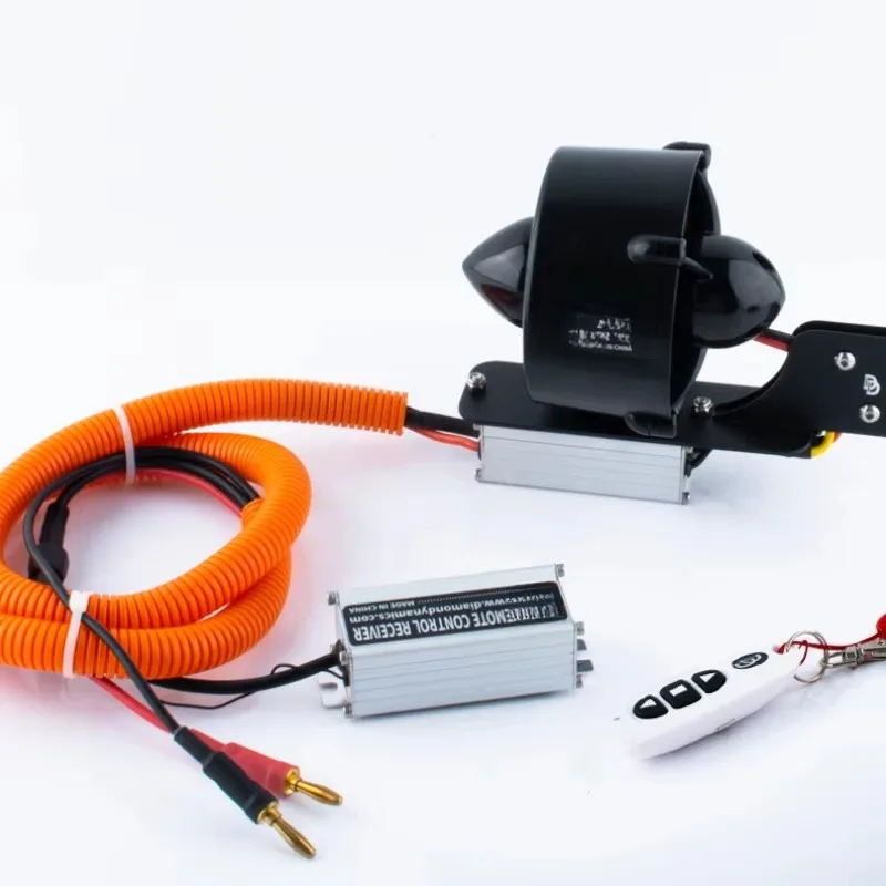 Low RPM High Torque Underwater Motor 24V | 400W Brushless Thruster 0-7kg Thrust | PC Shell & Stainless Steel Adapter