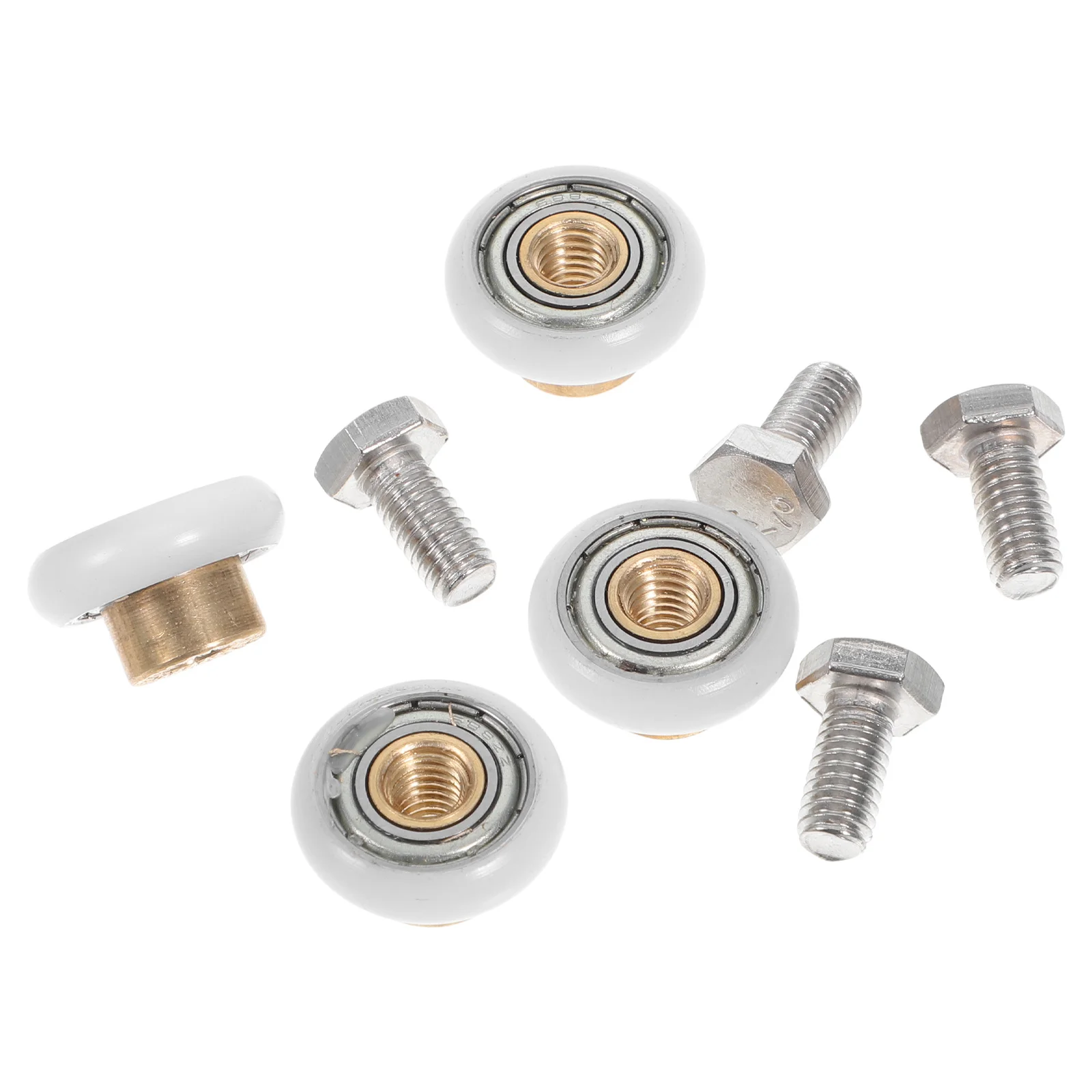 

4Pcs Bathroom Sliding Door Wheels Silent Pulley Smooth Rolling Glass Door Shower Accessories Roller Wheels Shower Doors Rollers