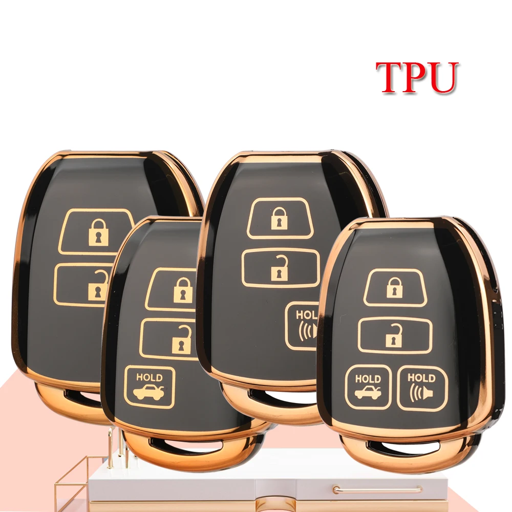 

Jingyuqin Новое поступление ТПУ чехол для ключа для Toyota Aqua Ractis Vitz RAV4 HiAce Land Cruiser автомобильные аксессуары