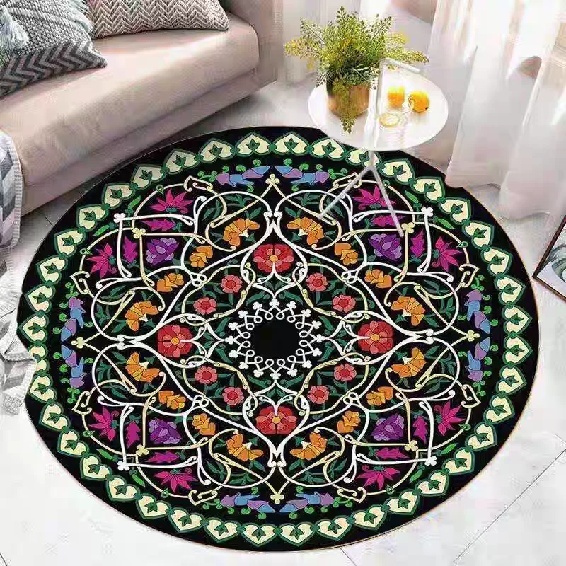 Nordic Computer Chair Round Carpet Modern Living Room Coffee Table Home Bedroom Bedside Mat Hanging Basket Rocking Chair Mat