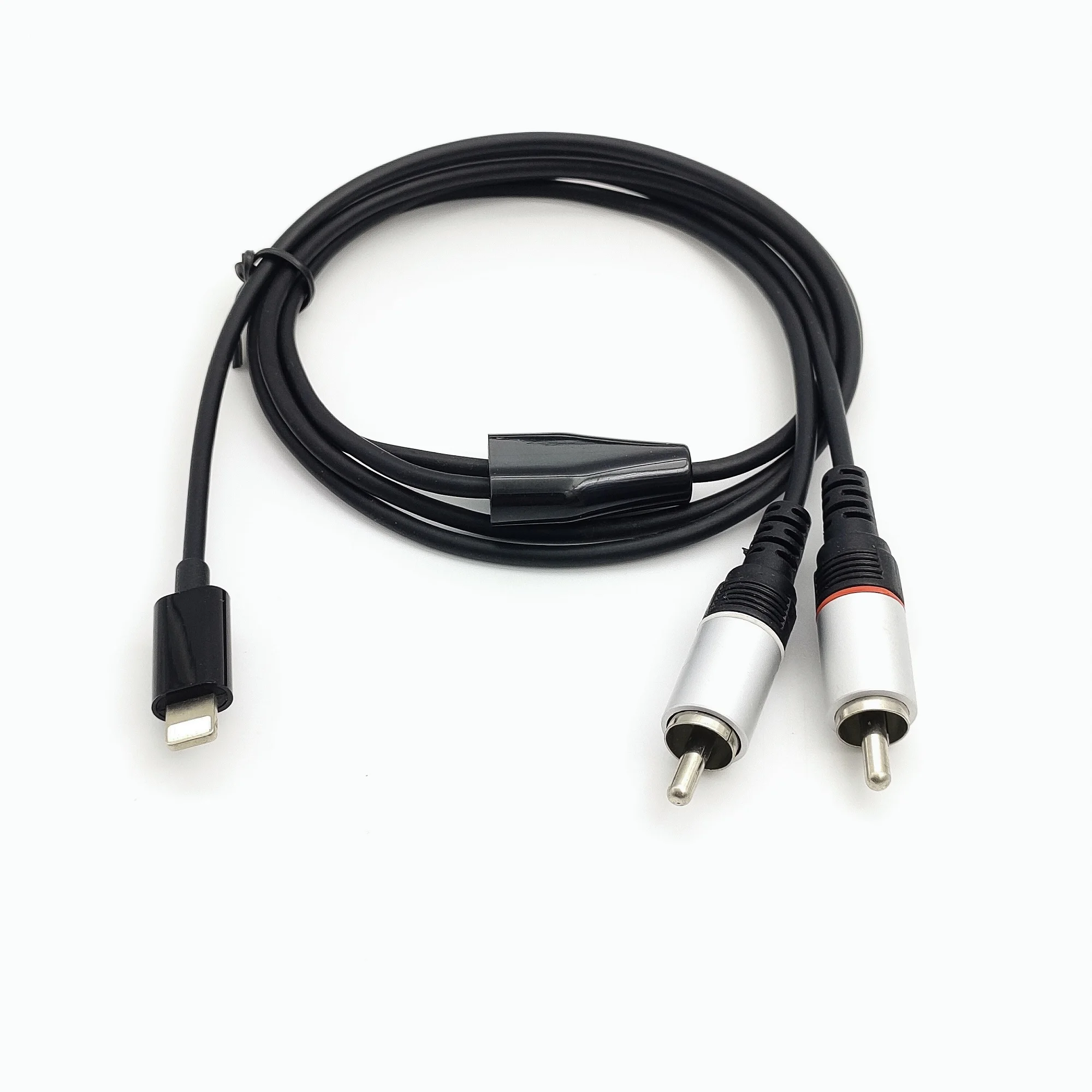 RCA Cable For iPhone to 2RCA Splitter Audio Cord RCA Y Adapter Hi-Fi Sound RCA Stereo Connector Compatible with iPhone iPad