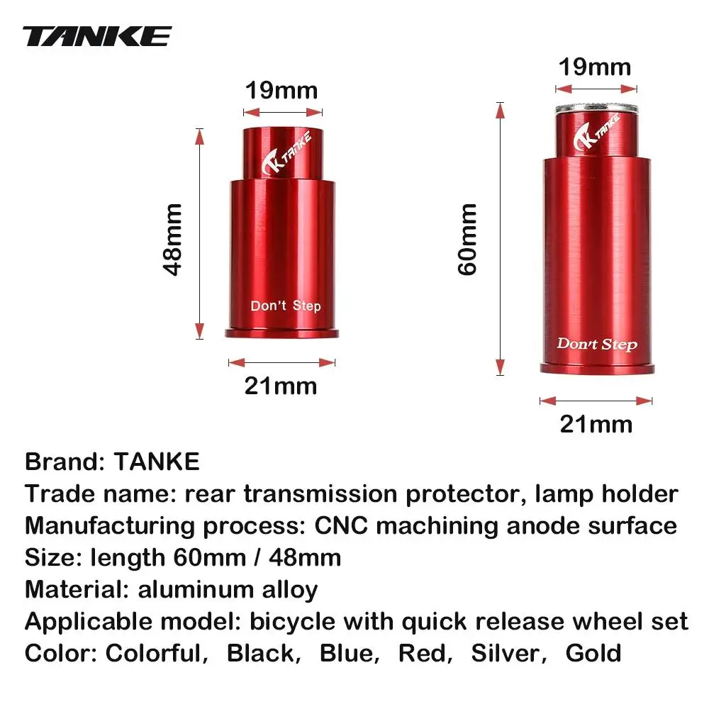 TANKE-Bicycle Rear Transmission Protector, Road Cycling  Lamp Holder, Mountain Bike Accessories, Tear Derailleur Protector 48/60 view 3