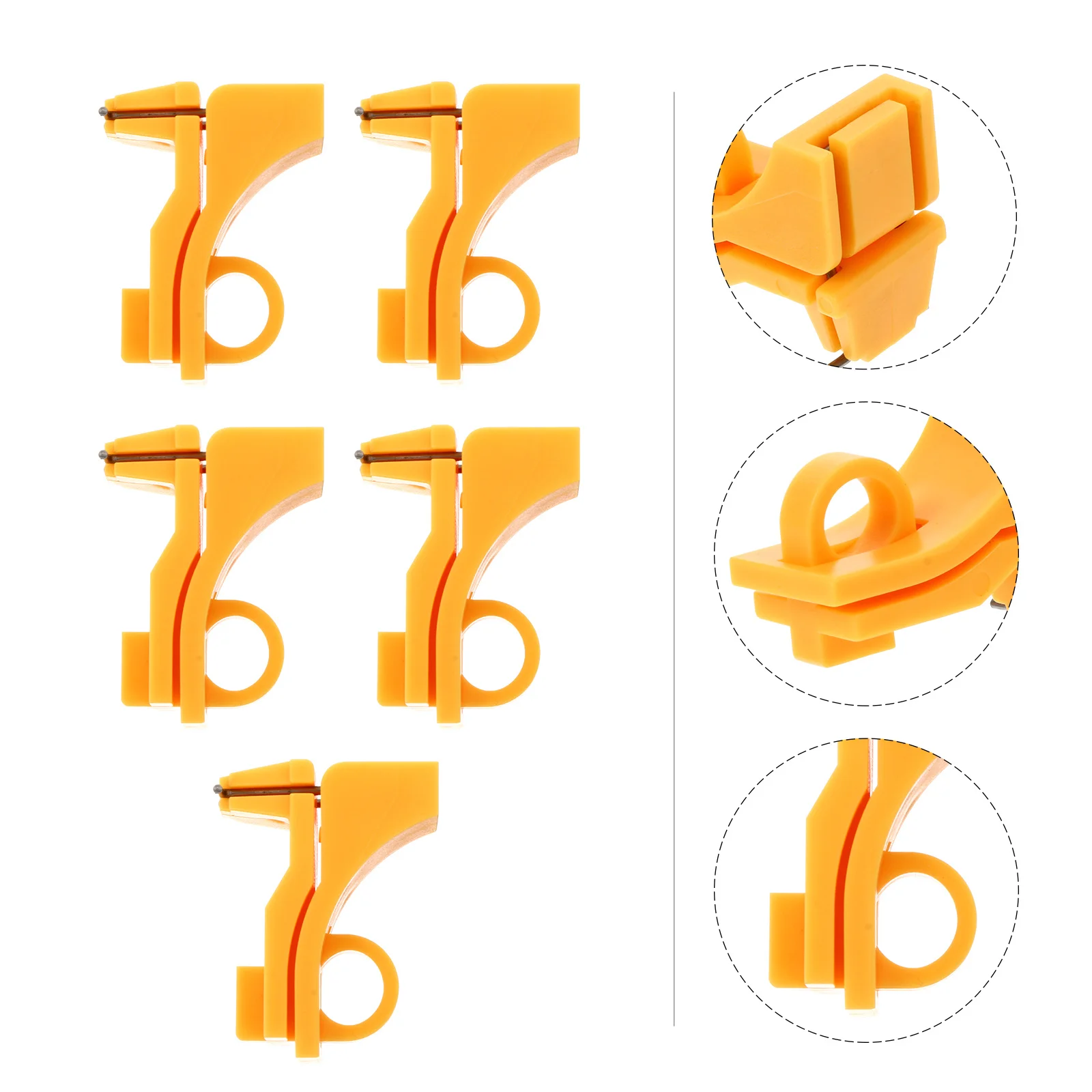 

5 шт. оранжевые устройства блокировки цепей, простая установка, предохранительный выключатель для промышленного использования