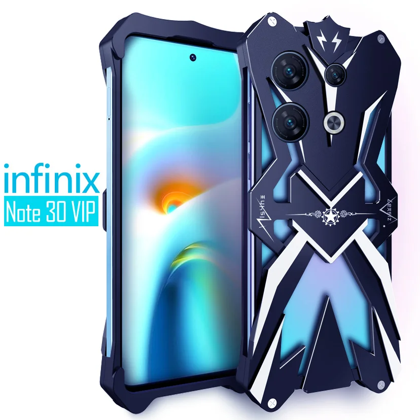 aluminum alloy hollow heat dissipation Phone Case For Infinix Zero 30 VIP X6710 Shockproof Back Cover For Infinix Zero 30VIP