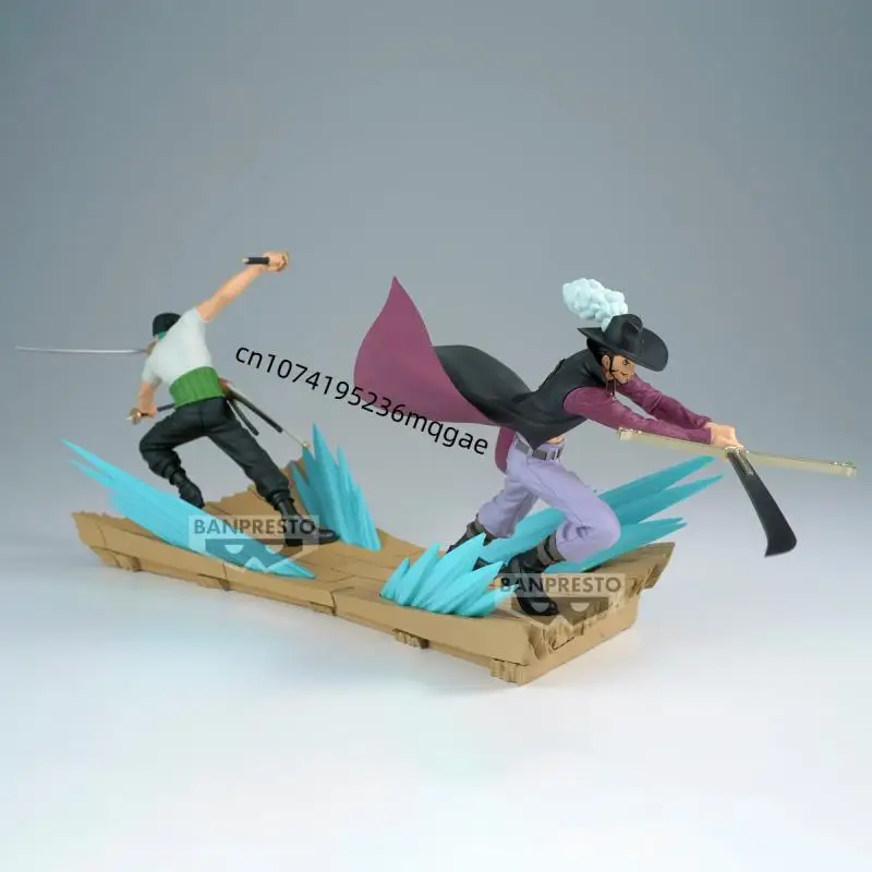 Asli Bandai ONE PIECE BANPRESTO SENKOUZEKKEI Roronoa Zoro Luffy Shanks Anime Action Figure Model Desktop Ornamen Hadiah