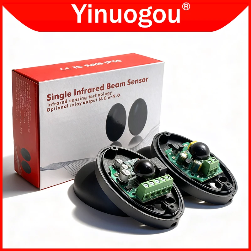 

DC 12-24V Infrared Alarm Sensor Single Beam Obstacle Detector Waterproof Auto Gate Opener For Garage Door Barrier Swing Sliding