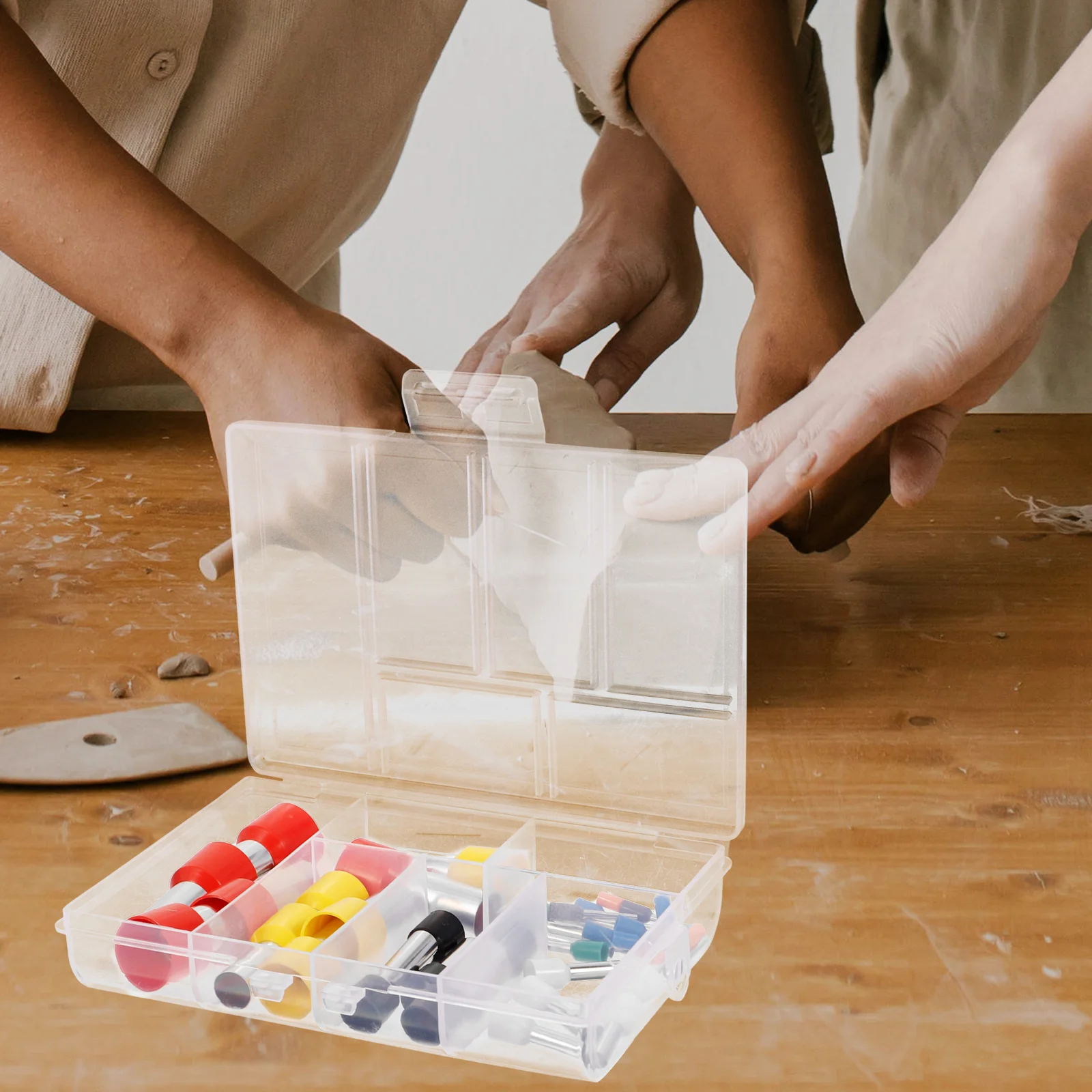 

40Pcs Mini Round Clay Cutters Stainless Steel Circle Shape Mold DIY Tools for Polymer Clay Pottery Bread Dough Baking