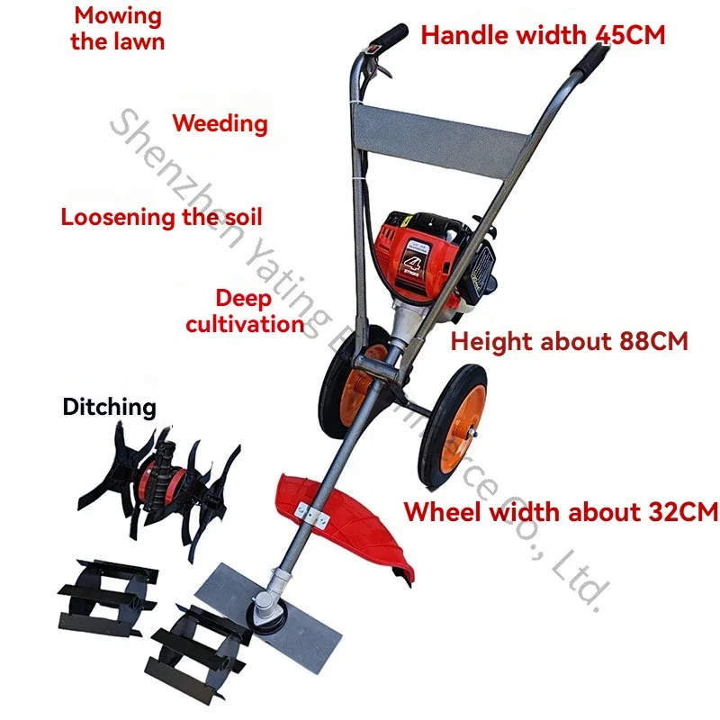 Lawn Mower Hay Hand-held Mower,  Scarifier, Brush Cutter, Lawn Mower, Orchard, Mobile Lawn Mower