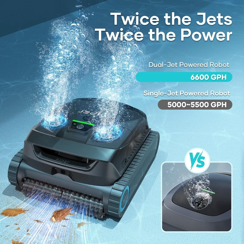 (ترقية) AIPER Scuba X1 و Surfer S2، العناية الشاملة لحمام السباحة (الأرضية والجدار والخط المائي وسطح حمام السباحة)، مثالية