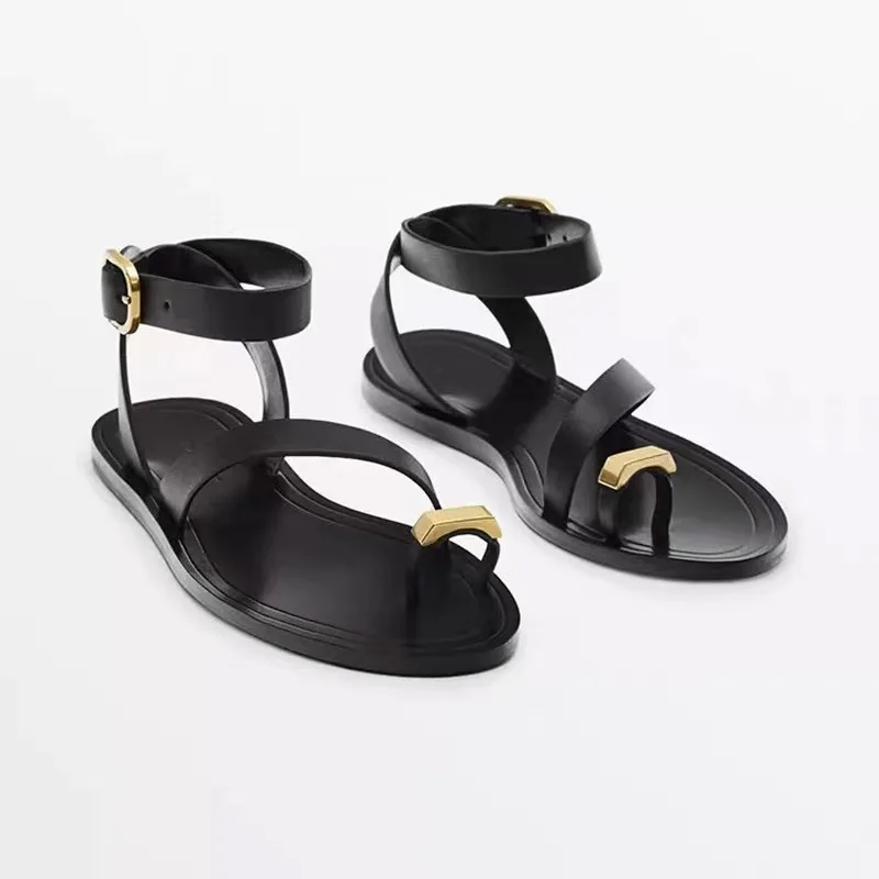 New style toe-loop single-strap sandal casual shoes