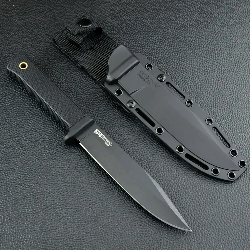 Cuchillo de exterior de hoja recta de alta dureza, mango antideslizante, para aventuras al aire libre, exploración, cuchillo de exploración, multifuncional.