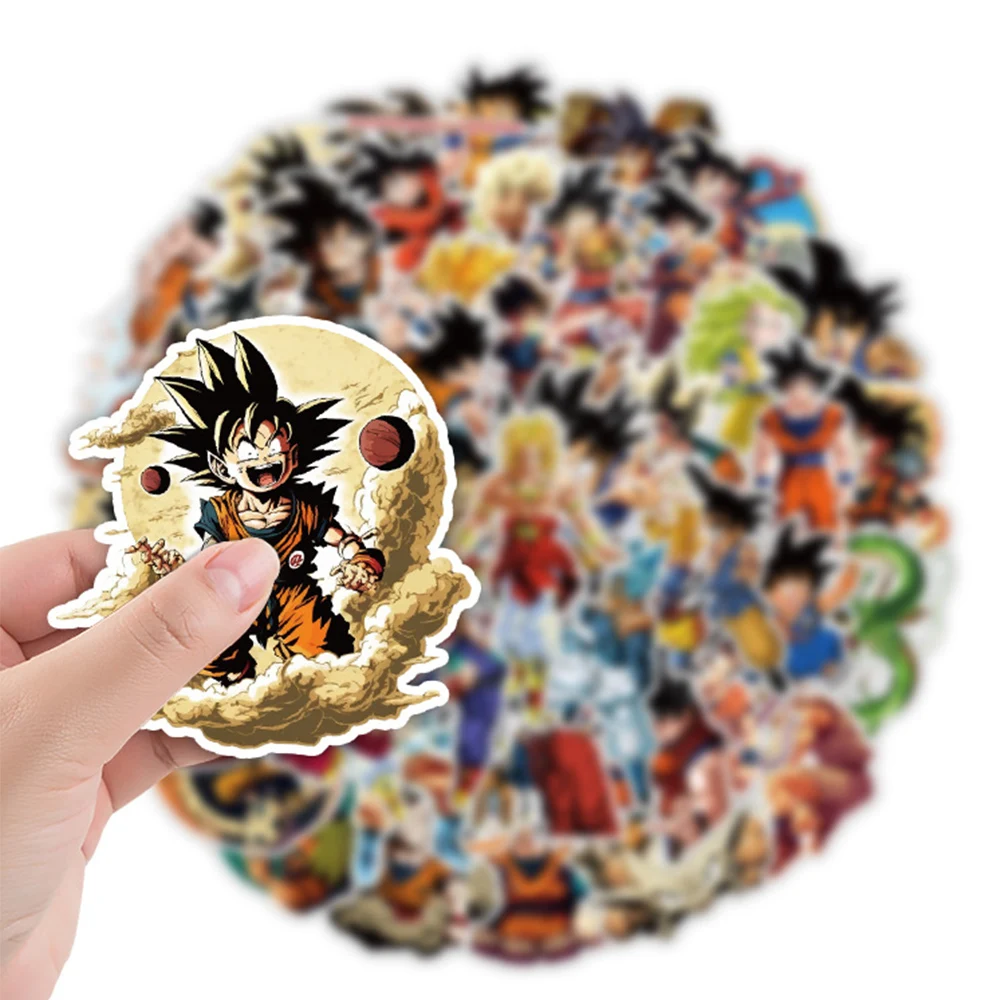 10/30/50pcs Dragon Ball Anime Son Goku Stickers Cool Cartoon Super Saiyan Graffiti Sticker Decal for Phone Kids Toy Laptop Diary