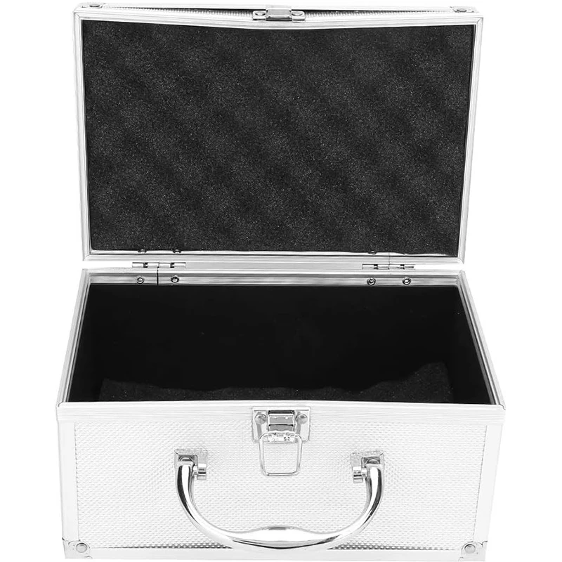 Durable Aluminum Tool Box Handheld Protective Instrumentation Box Removable Sponge Lining Multifunctional Tool Storage Hard Case