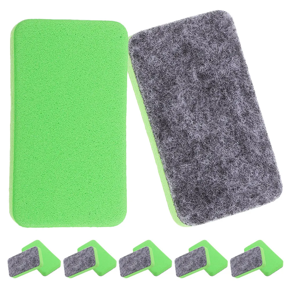 100Pcs Mini Whiteboard Erasers Felt Cloth Compact Small Dry Erase Cleaner for Office Classroom Home Education Supplies