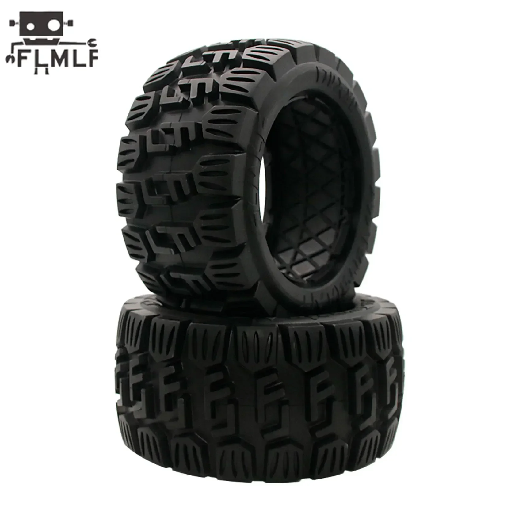 FLMLF Rc Auto Resistente All'usura Anteriore o Posteriore Manopole Ruota Pneumatico Kit Pelle per 1/5 HPI ROFUN BAHA ROVAN King Motore BAJA 5B Parti di Camion