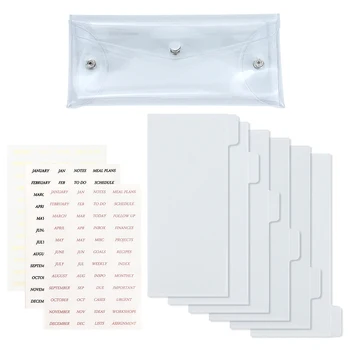 6 Deler 3 Stickers In Portemonnee Tas Transparante Besparing Challenge Set Gescheiden Pp Besparing Cash Envelop Budget Notebook Accessoire