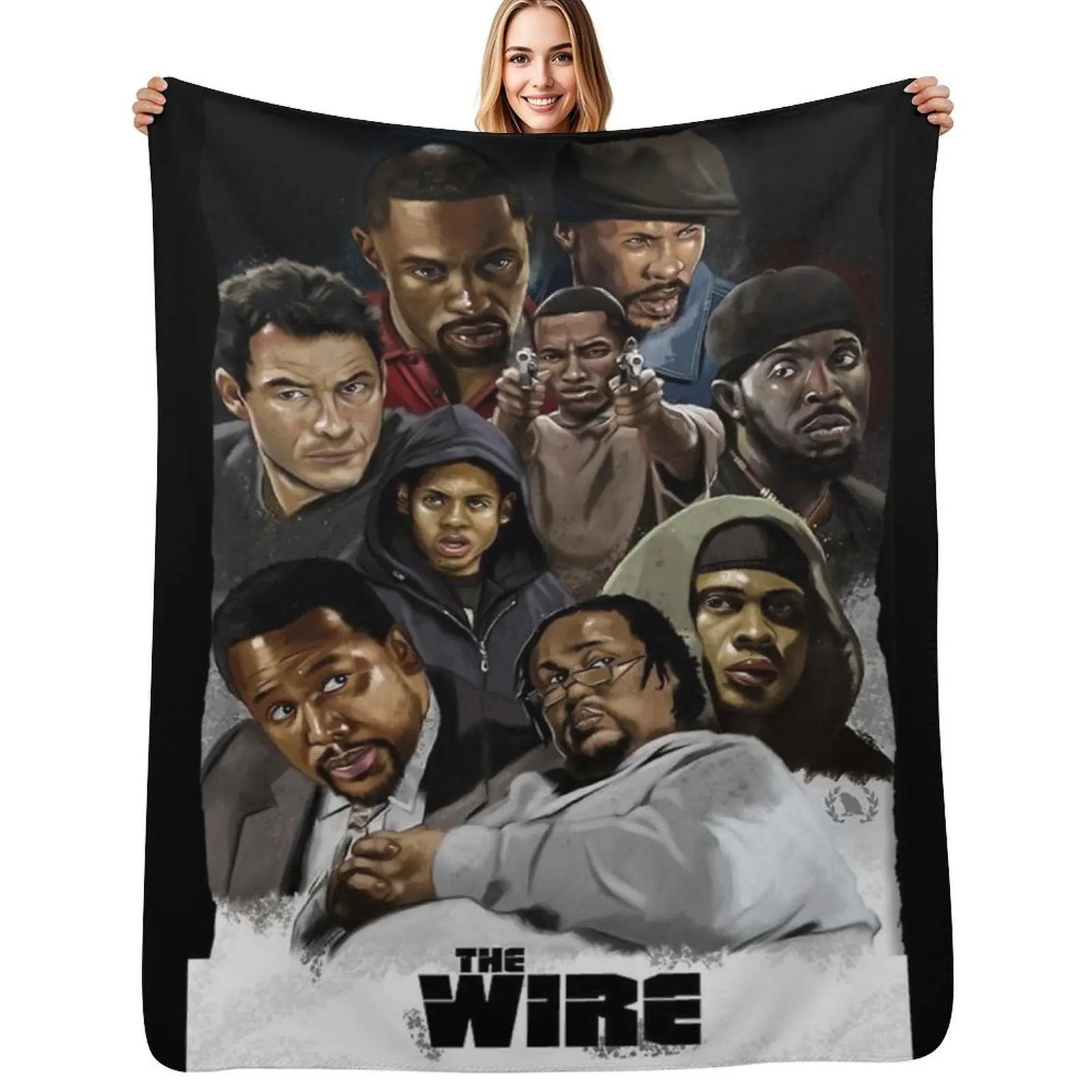 

New Omar Little Michael K Williams The Wire Poster Throw Blanket Winter beds For Decorative Sofa Furrys Flannels Blankets