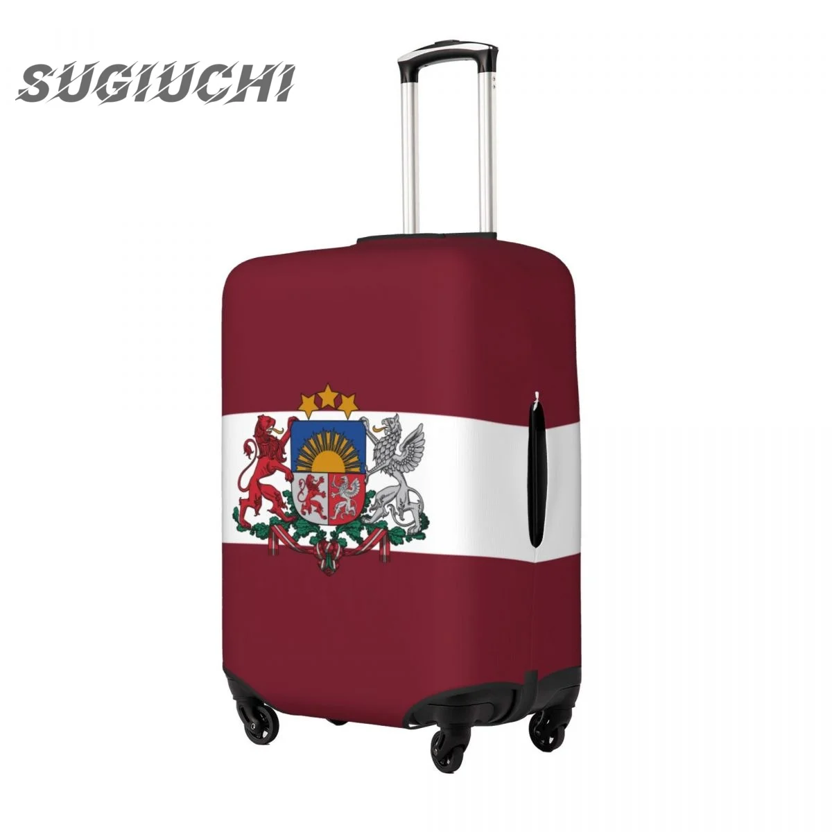 Latvia Country Flag Luggage Cover Suitcase Travel Accessories Printed Elastic Dust Cover Bag Trolley Case Protective