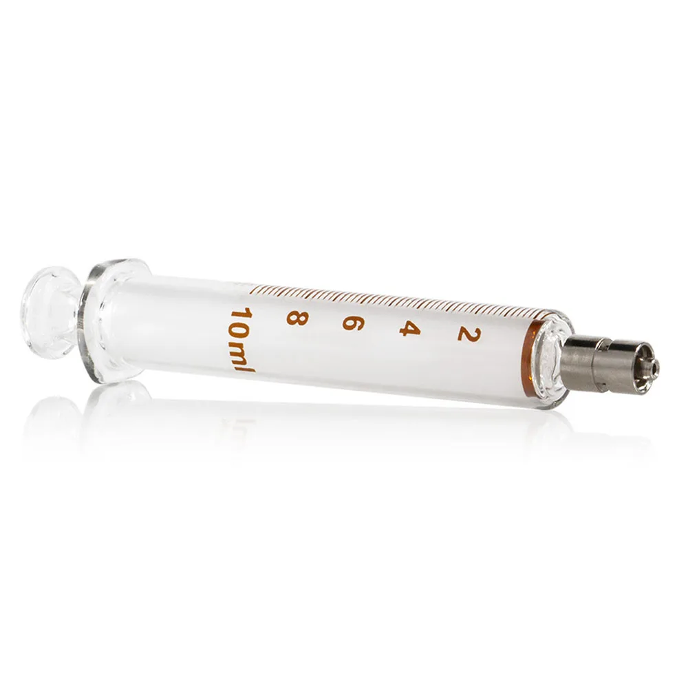 Jeringa de terapia de ozono de alta calidad, jeringa de ozono de vidrio Luer Lock de 20ml y 50ml para insuflación por inyección