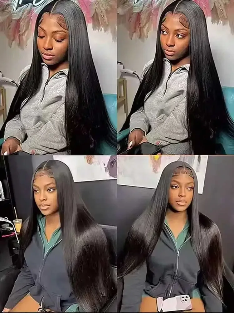 Bundles Human Hair 30 40Inch Raw Virgin Unprocessed Extensions Bone Straight Human Hair 4 Bundles Double Weft Bulk Braiding Hair image 6