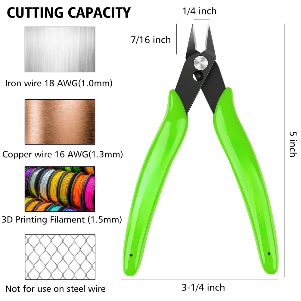 Universal Pliers Multi Functional Tools Electrical Wire Cable Cutters Cutting Side Snips Flush Stainless Steel Nipper Hand Tools