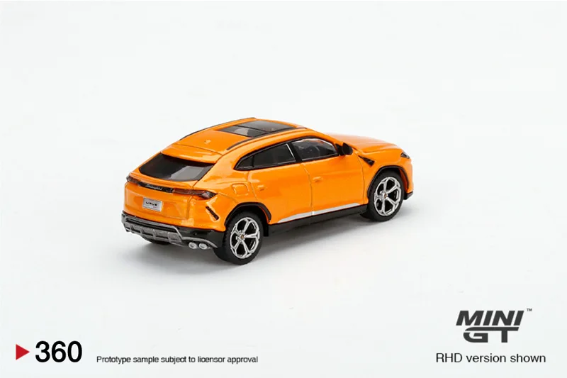 TSM MINI GT 1:64 #360 Urus Arancio Borealis odlewane aluminiowy model samochodu prezenty