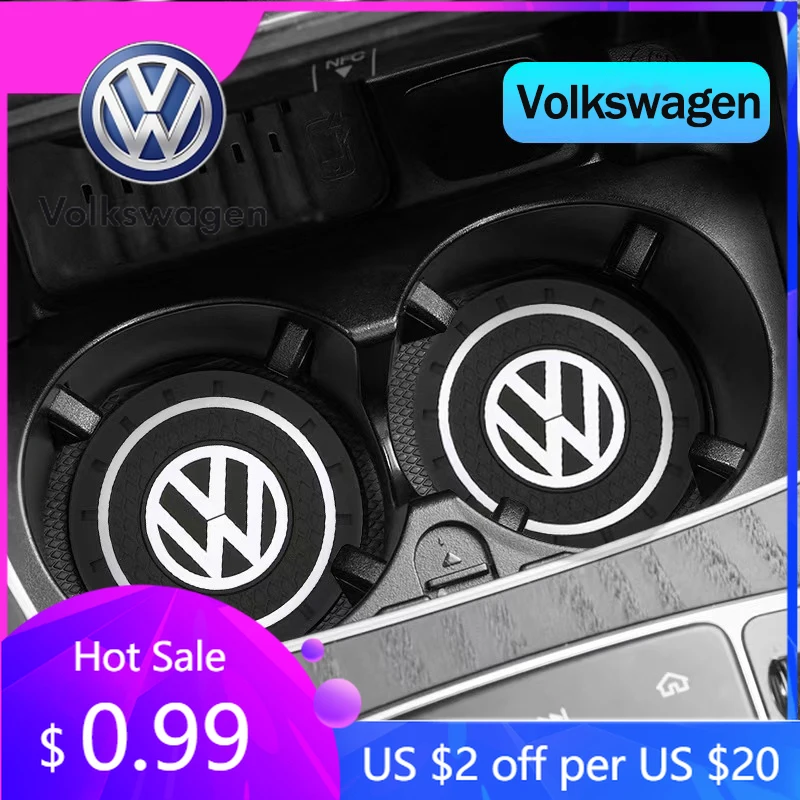 

Для VW Volkswagen Jetta MK5 Golf 2 шт. силиконовая подставка для автомобильной чашки с водой, противоскользящий коврик для салона автомобиля для Volkswagen VW Eos Cadd