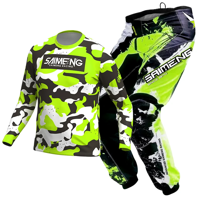 Motocross Jersey Pant Kits child Enduro mx mtb racing boy girl kid Motorcycle Racer Gear Set 5 6 7 8 9 10 11 12 year cross MOTO