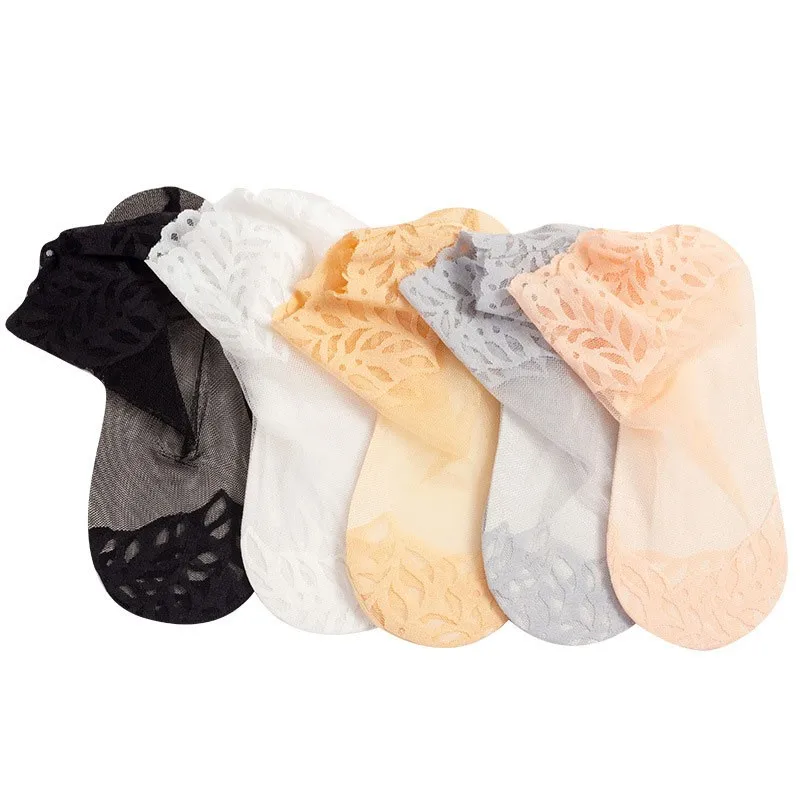 Chaussettes en maille respirante pour femmes, absorbant la transpiration, résistantes aux odeurs, dentelle simple, semelle en coton, chaussettes tube, Y117