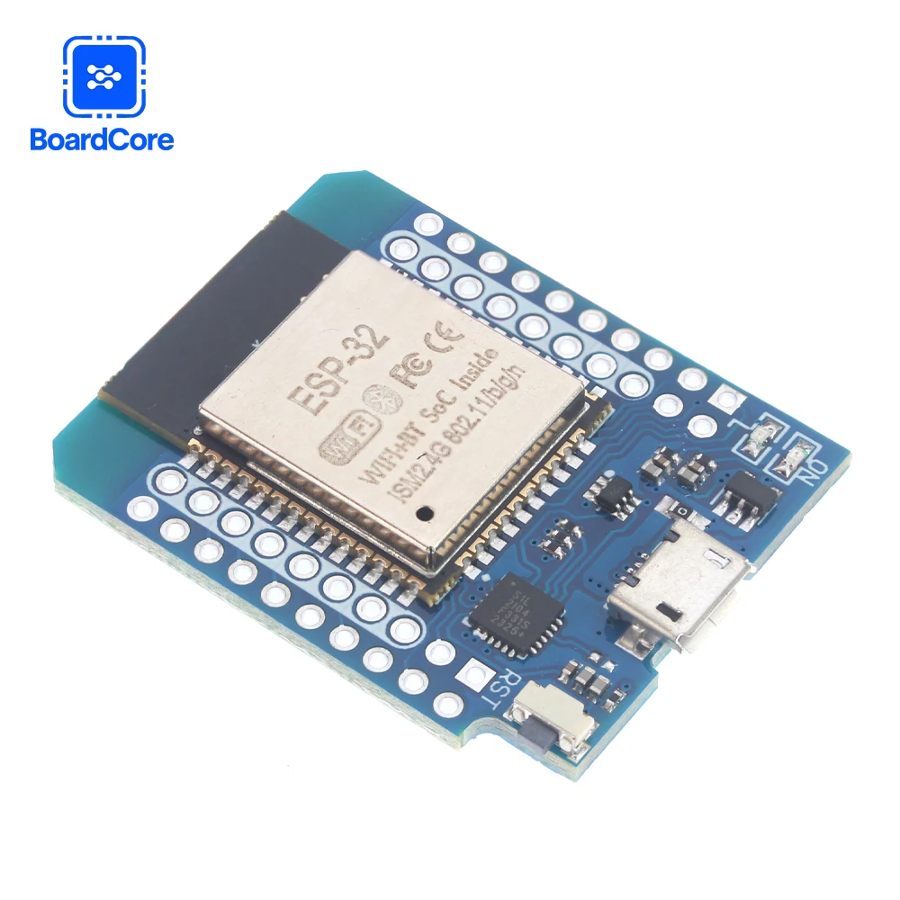 D1 وحدة لاسلكية صغيرة واي فاي + بلوتوث ثنائية النواة ESP32 لوحة تطوير إنترنت الأشياء المصغّر USB Type-C CP2104 لبرمجة اردوينو